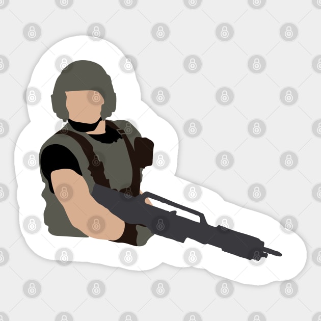 Starship Troopers Sticker by FutureSpaceDesigns